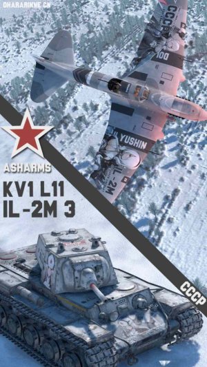KV-1/L-11 伊尔-2M 3 灰烬战线角色涂装