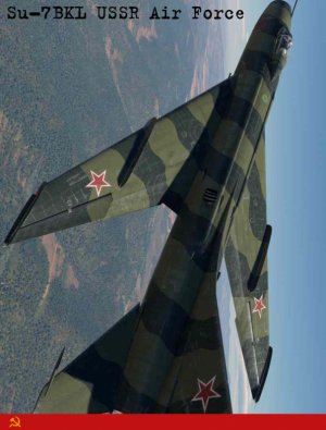 SU-7BKL 苏联空军绿色迷彩涂装