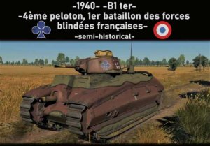 B1 ter 40年法国第一装甲部队涂装
