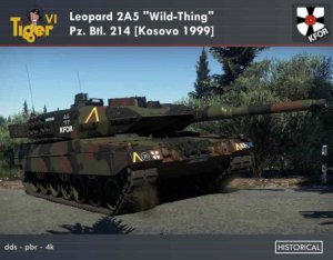 豹2A5“Wild-Thing” 丛林迷彩 科索沃1999