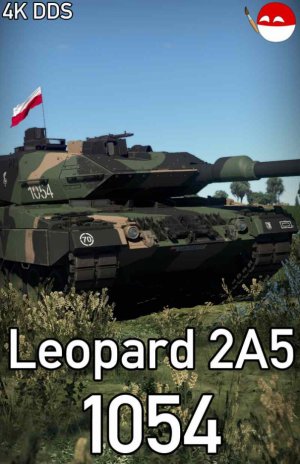 豹2A5（波兰）第34装甲骑兵旅 “1054”号史实涂装