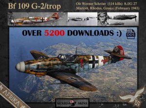 Bf-109G2 奥尔特沃纳·施罗尔座机 “非洲豹”【王牌系列】