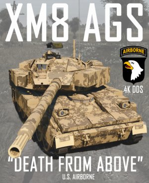 XM8 AGS "DEATH FROM ABOVE" 美国陆军第 101 空降师 [虚构 4K DDS]