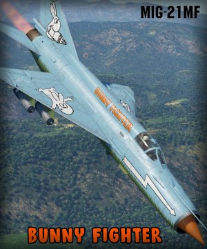 MiG-21MF 班尼兔涂装