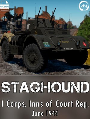 Staghound AA (T17E2) 猎鹿犬防空型 史实涂装