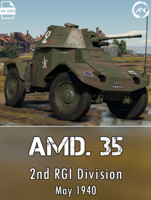 AMD 35 法国步兵师第二侦察大队涂装