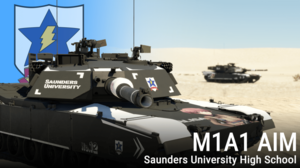 M1A1 AIM 少战桑德斯高校涂装（兼容M1A1）