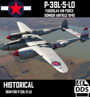 P-38L-5-LO  南斯拉夫空军涂装  临时变更涂装样式