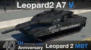 豹2A7V KMW豹2主战坦克40周年涂装
