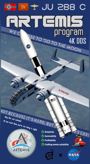 ju288c NASA火箭涂装【4K DDS】