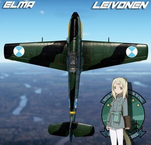 Bf-109 E以下改型通用 强袭魔女 艾尔玛·雷沃南涂装