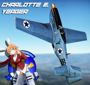 P-51D 野马 全系列通用 强袭魔女 夏洛特·E·叶格涂装