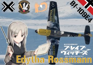 Bf 109 E-4 强袭魔女 艾荻塔·珞斯曼痛涂