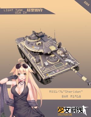 [少女前线]M551/76 BAR M1918