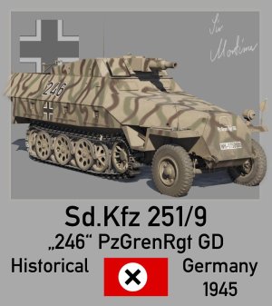 sd.kfz.251/9 “大德意志”装甲掷弹兵师 246号车
