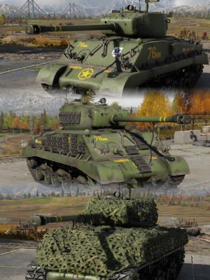 M4A3E8 少战桑德斯高中 ”地狱之轮“通用
