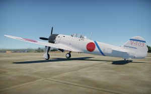 Ki-84疾风战斗机，台南海军航空队坂井三郎V-103号机(类史类涂装)