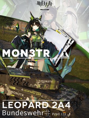 来自德国豹2A4/豹2A4（123装甲营）的Mon3tr涂装