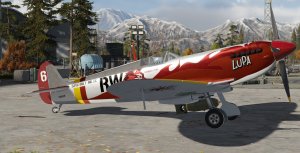 英系 喷火F MK IX 鸣潮 露帕座机“白色6”掠袭之狼号 第一版（仿史实涂装系列）