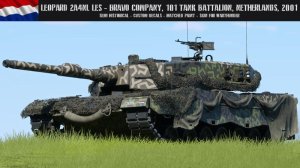 豹2A4NL-LES-B30，Bravo连，荷兰皇家陆军第101坦克营，西多夫，荷兰，2001年