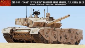 ZTZ-99A-“1406”，中国河北省解放军第81集团军第195重型合成兵旅，2023年1月。