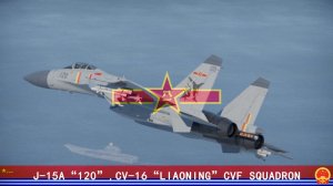 J-15A“120”, CV-16 “LIAONING” Carrier based fighter squadron, 2016
