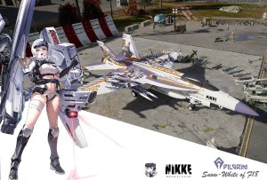超级大黄蜂f18e/f的胜利女神nikke白雪公主涂装