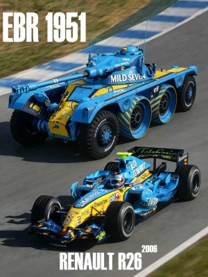 EBR 1951 雷诺F1车队R26涂装