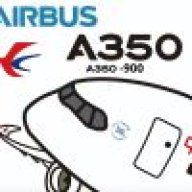 一只无聊的东航A350